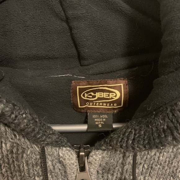 kyber Outerwear Wool Zip-Up Sweater - Size small - Picture 2 of 12